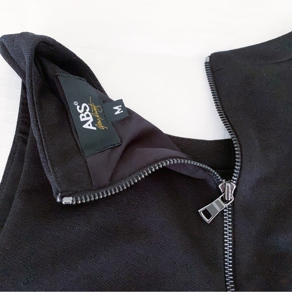 Abs allen schwartz black cropped top size medium - Picture 5 of 7